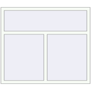 REHAU Euro 70 1400x1200 мм Білий (RAL 9016) з двох сторін