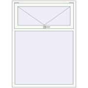 REHAU Euro 70 1140x1540 мм Білий (RAL 9016) з двох сторін