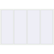 REHAU Euro 60 3330x2240 мм Білий (RAL 9016) з двох сторін