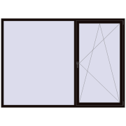 REHAU Euro 70 2500x1800 мм BLACK_BROWN з двох сторін REHAU Euro 70 2500x1800 мм BLACK_BROWN з двох сторін