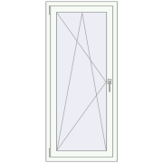 Вікна 700x1450 мм REHAU SYNEGO MD Білий (RAL 9016) з двох сторін