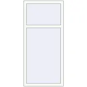 REHAU Euro 60 720x1540 мм Білий (RAL 9016) з двох сторін