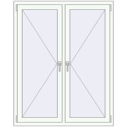 Вікна 1200x1500 мм REHAU Euro 60 Білий (RAL 9016) з двох сторін