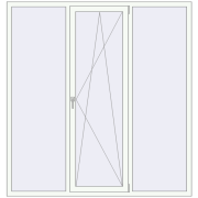 REHAU Euro 60 1900x2000 мм Білий (RAL 9016) з двох сторін