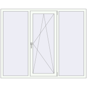 REHAU SYNEGO MD 1800x1450 мм Білий (RAL 9016) з двох сторін