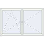 REHAU SYNEGO MD 2160x1360 мм Білий (RAL 9016) з двох сторін