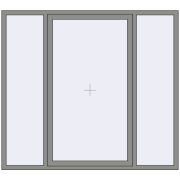 Altest Pony 375 2000x1800 мм RAL 9007 Grey aluminium з двох сторін Altest Pony 375 2000x1800 мм RAL 9007 Grey aluminium з двох сторін