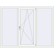 REHAU SYNEGO MD 1840x1420 мм Білий (RAL 9016) з двох сторін