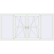 Altest Pony 375 2400x1200 мм RAL 9016 Traffic white з двох сторін