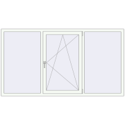 REHAU Euro 60 2200x1200 мм ANTHRACITE_GREY_STRUKTURAL ззовні