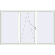 REHAU SYNEGO MD 2200x1400 мм Білий (RAL 9016) з двох сторін