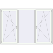 REHAU Brillant-Design 2200x1500 мм BLACK_BROWN ззовні REHAU Brillant-Design 2200x1500 мм BLACK_BROWN ззовні