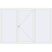 REHAU Euro 60 2600x1800 мм Білий (RAL 9016) з двох сторін