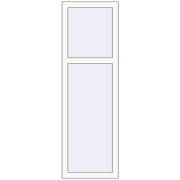 REHAU Euro 60 500x1500 мм Білий (RAL 9016) з двох сторін