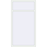 REHAU Euro 70 1050x2000 мм Білий (RAL 9016) з двох сторін