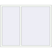 REHAU Brillant-Design 1643x1350 мм Білий (RAL 9016) з двох сторін