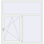 REHAU Euro 60 1585x1650 мм