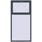 REHAU Brillant-Design 1000x2000 мм ANTHRACITE_GREY_STRUKTURAL з двох сторін