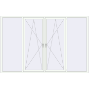 REHAU Brillant-Design 2850x1850 мм Білий (RAL 9016) з двох сторін REHAU Brillant-Design 2850x1850 мм Білий (RAL 9016) з двох сторін