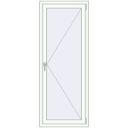 REHAU SYNEGO MD 700x1750 мм Білий (RAL 9016) з двох сторін