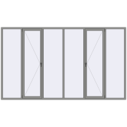 Altest Pony 375 3800x2200 мм RAL 9007 Grey aluminium з двох сторін