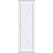 REHAU SYNEGO MD 700x2200 мм Білий (RAL 9016) з двох сторін