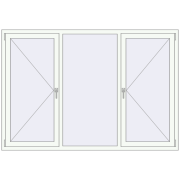 REHAU SYNEGO MD 2050x1400 мм Білий (RAL 9016) з двох сторін