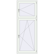 REHAU Euro 60 770x2010 мм Білий (RAL 9016) з двох сторін