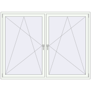 REHAU SYNEGO MD 2000x1500 мм Білий (RAL 9016) з двох сторін REHAU SYNEGO MD 2000x1500 мм Білий (RAL 9016) з двох сторін