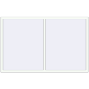 REHAU Euro 60 2050x1300 мм Білий (RAL 9016) з двох сторін