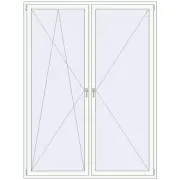 REHAU Euro 70 1800x2400 мм Білий (RAL 9016) з двох сторін