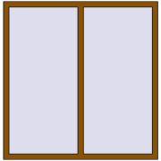 REHAU Euro 70 1410x1440 мм GOLDEN OAK з двох сторін