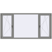 Altest Pony 375 2400x1200 мм RAL 9007 Grey aluminium з двох сторін Altest Pony 375 2400x1200 мм RAL 9007 Grey aluminium з двох сторін