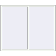 REHAU Euro 70 1860x1540 мм Білий (RAL 9016) з двох сторін