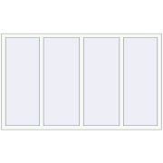REHAU Euro 60 2000x1200 мм Білий (RAL 9016) з двох сторін