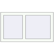 REHAU Brillant-Design 900x500 мм Білий (RAL 9016) з двох сторін