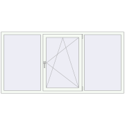 REHAU SYNEGO MD 2200x1100 мм Білий (RAL 9016) з двох сторін REHAU SYNEGO MD 2200x1100 мм Білий (RAL 9016) з двох сторін