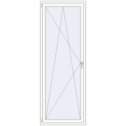 REHAU SYNEGO MD 880x2400 мм Білий (RAL 9016) з двох сторін