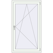 Вікна 900x1500 мм REHAU Euro 70 Білий (RAL 9016) з двох сторін