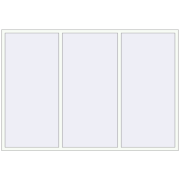 REHAU Euro 60 2630x1800 мм Білий (RAL 9016) з двох сторін