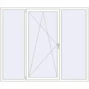 REHAU Euro 60 2080x1760 мм Білий (RAL 9016) з двох сторін REHAU Euro 60 2080x1760 мм Білий (RAL 9016) з двох сторін