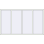 REHAU Euro 60 2400x1400 мм Білий (RAL 9016) з двох сторін