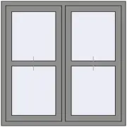 Altest Pony 375 1200x1200 мм RAL 9007 Grey aluminium з двох сторін