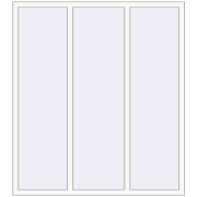 REHAU Euro 70 1600x1800 мм Білий (RAL 9016) з двох сторін REHAU Euro 70 1600x1800 мм Білий (RAL 9016) з двох сторін