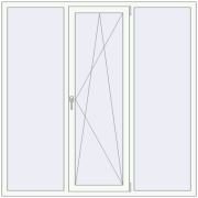 REHAU Euro 70 1760x1760 мм Білий (RAL 9016) з двох сторін