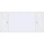 REHAU Euro 70 3120x1480 мм Білий (RAL 9016) з двох сторін
