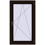 REHAU Euro 70 700x1200 мм BLACK_BROWN з двох сторін