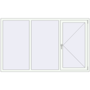 REHAU Brillant-Design 2150x1300 мм Білий (RAL 9016) з двох сторін