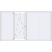 REHAU Brillant-Design 2890x1660 мм Білий (RAL 9016) з двох сторін