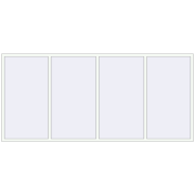 REHAU Euro 70 3500x1600 мм Білий (RAL 9016) з двох сторін REHAU Euro 70 3500x1600 мм Білий (RAL 9016) з двох сторін